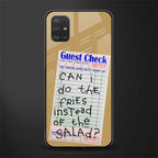 fries over salad glass case for samsung galaxy a51 image