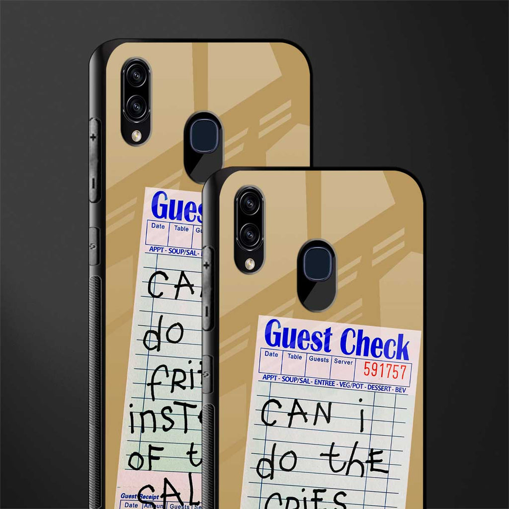 fries over salad glass case for samsung galaxy a30 image-2