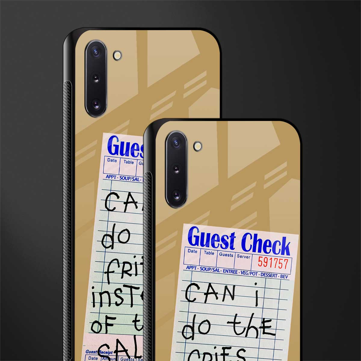 fries over salad glass case for samsung galaxy note 10 image-2