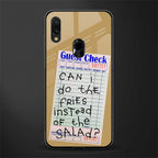 fries over salad glass case for redmi y3 image