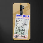 fries over salad glass case for oppo a5 2020 image