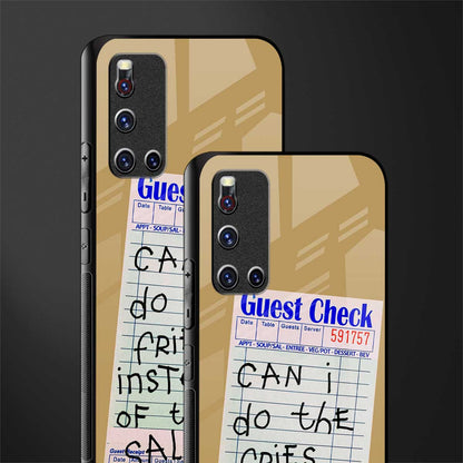 fries over salad glass case for vivo v19 image-2