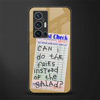 fries over salad glass case for vivo x70 pro plus image