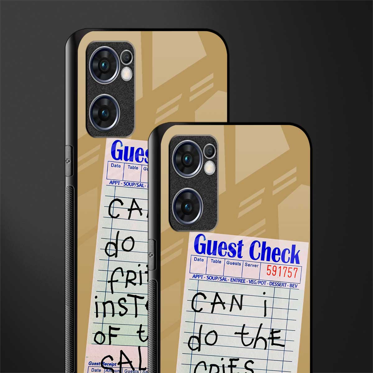 fries over salad glass case for oppo reno7 5g image-2