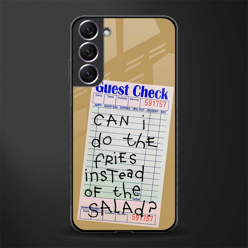 fries over salad glass case for samsung galaxy s21 fe 5g image