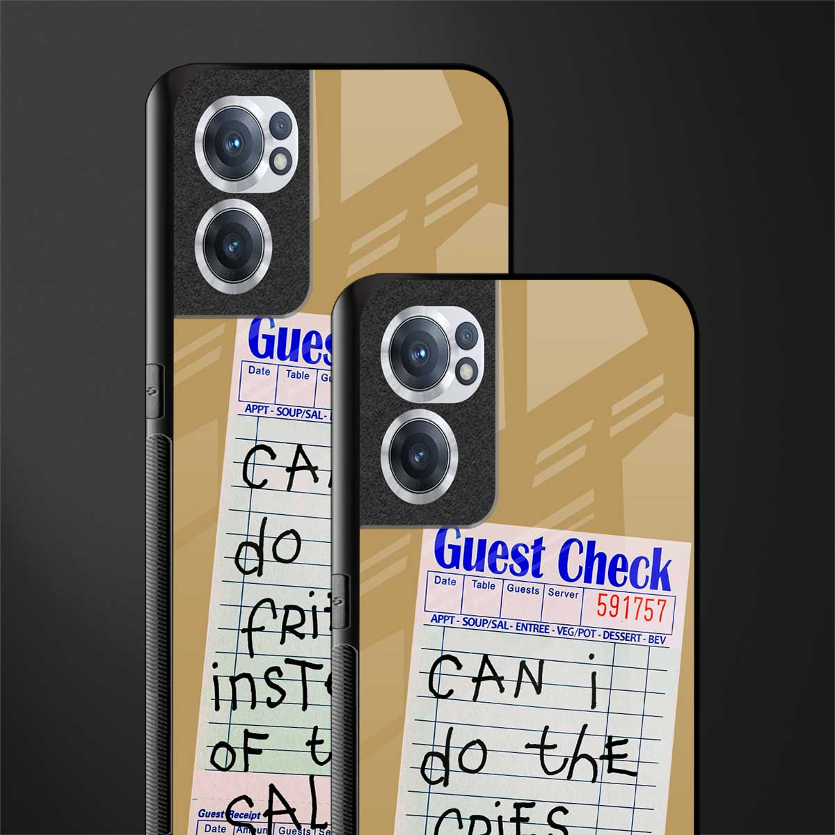 fries over salad glass case for oneplus nord ce 2 5g image-2