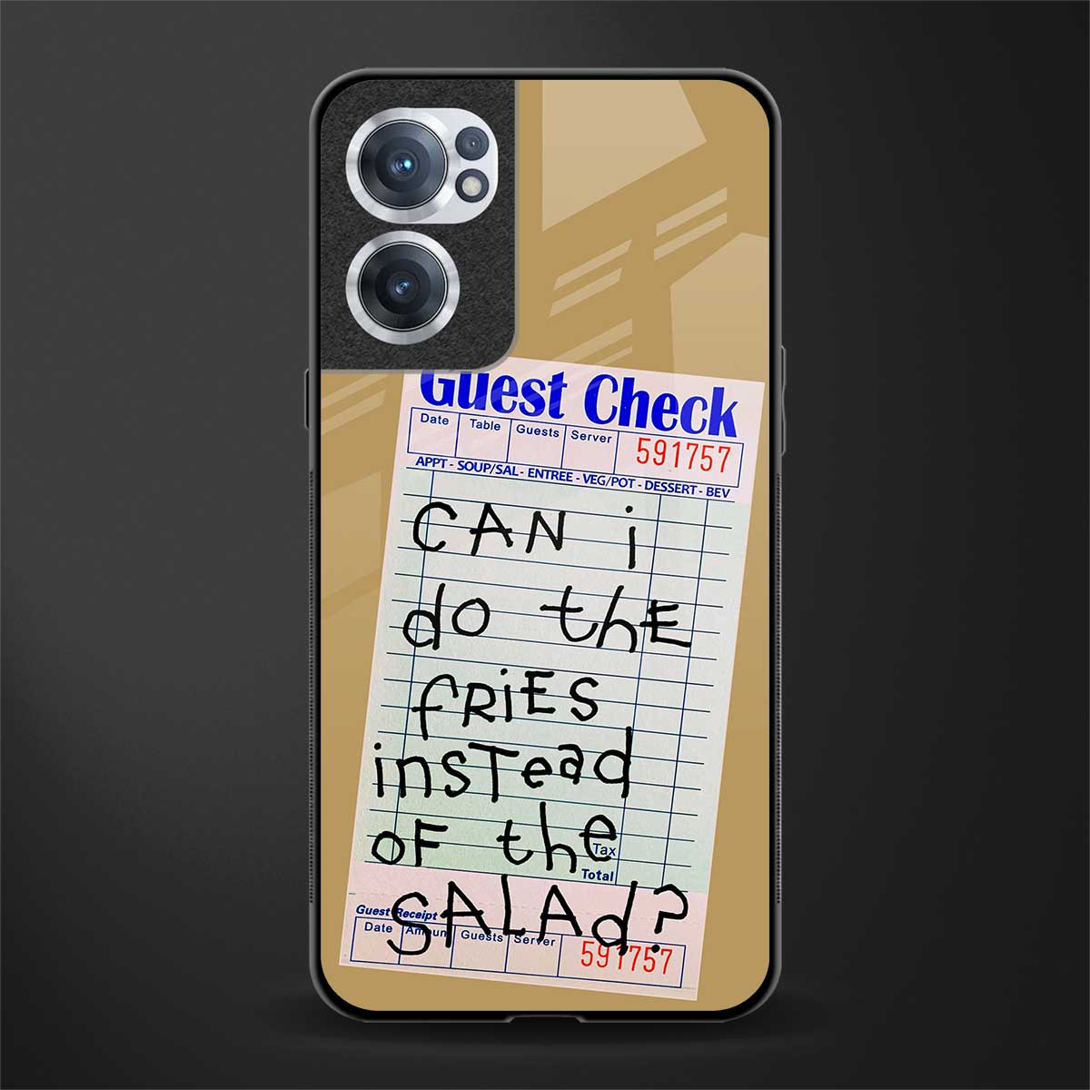 fries over salad glass case for oneplus nord ce 2 5g image