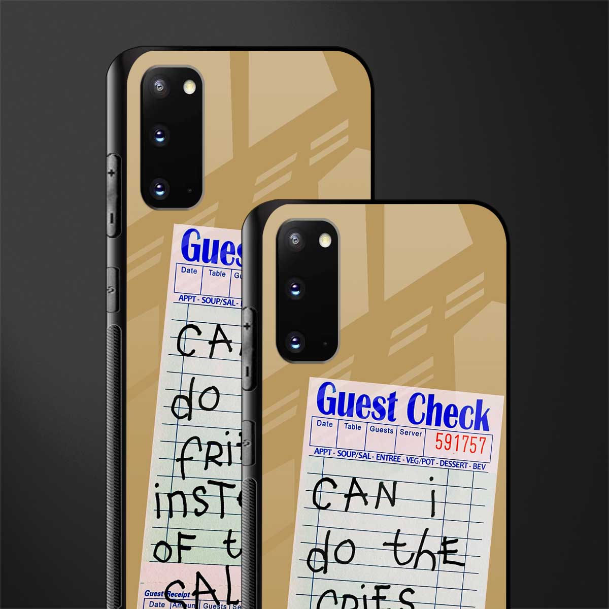 fries over salad glass case for samsung galaxy s20 image-2