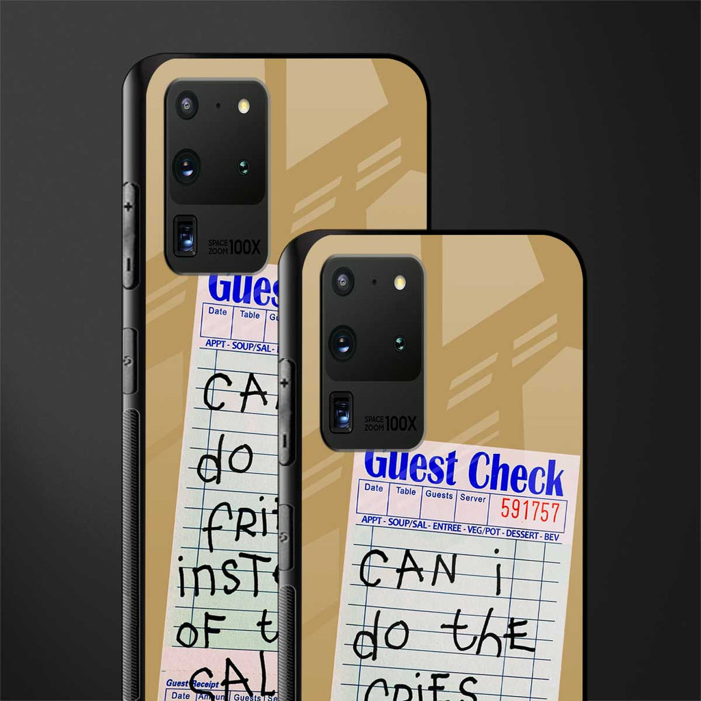 fries over salad glass case for samsung galaxy s20 ultra image-2