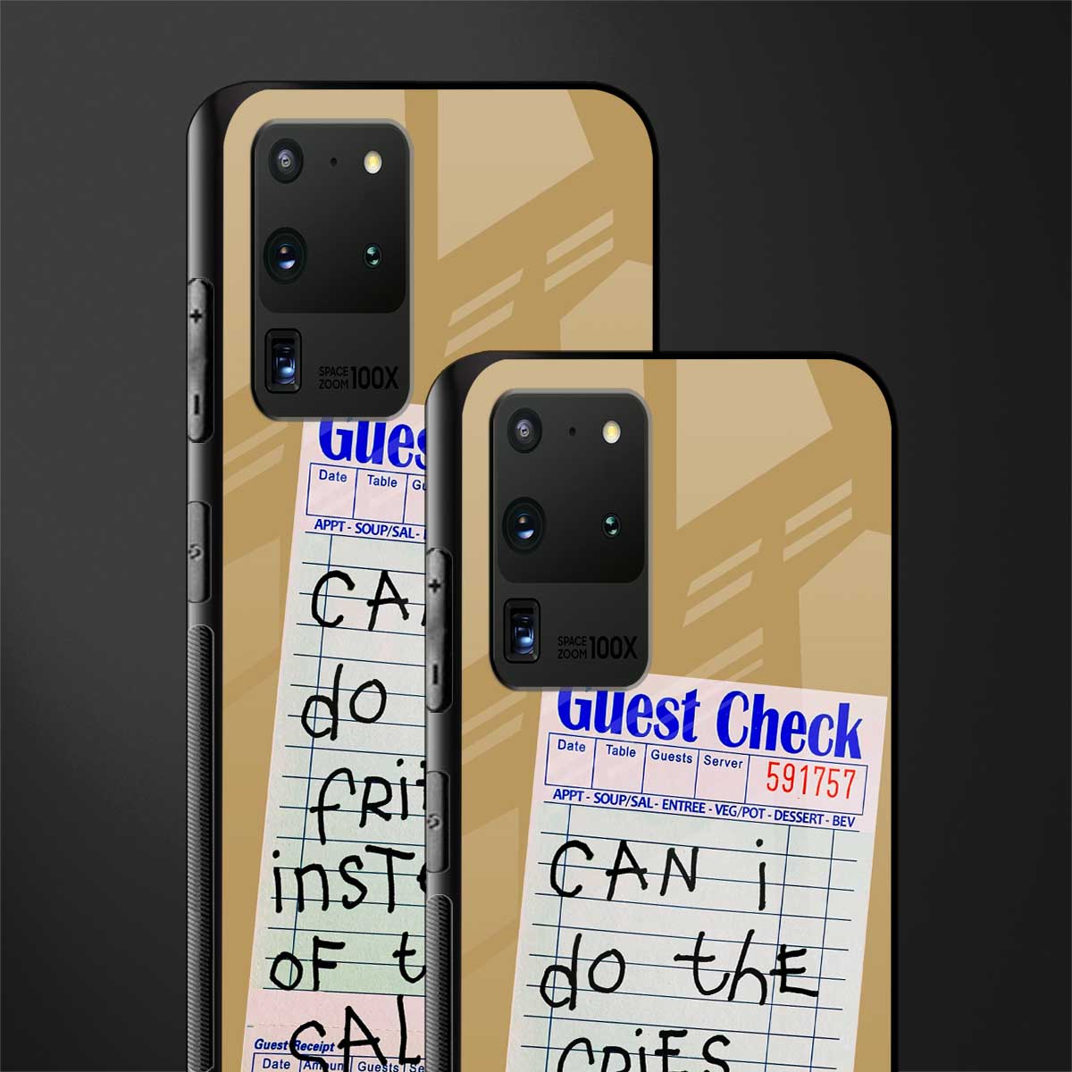 fries over salad glass case for samsung galaxy s20 ultra image-2