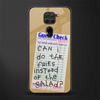 fries over salad glass case for redmi note 9 image