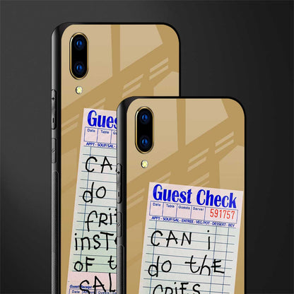 fries over salad glass case for vivo v11 pro image-2