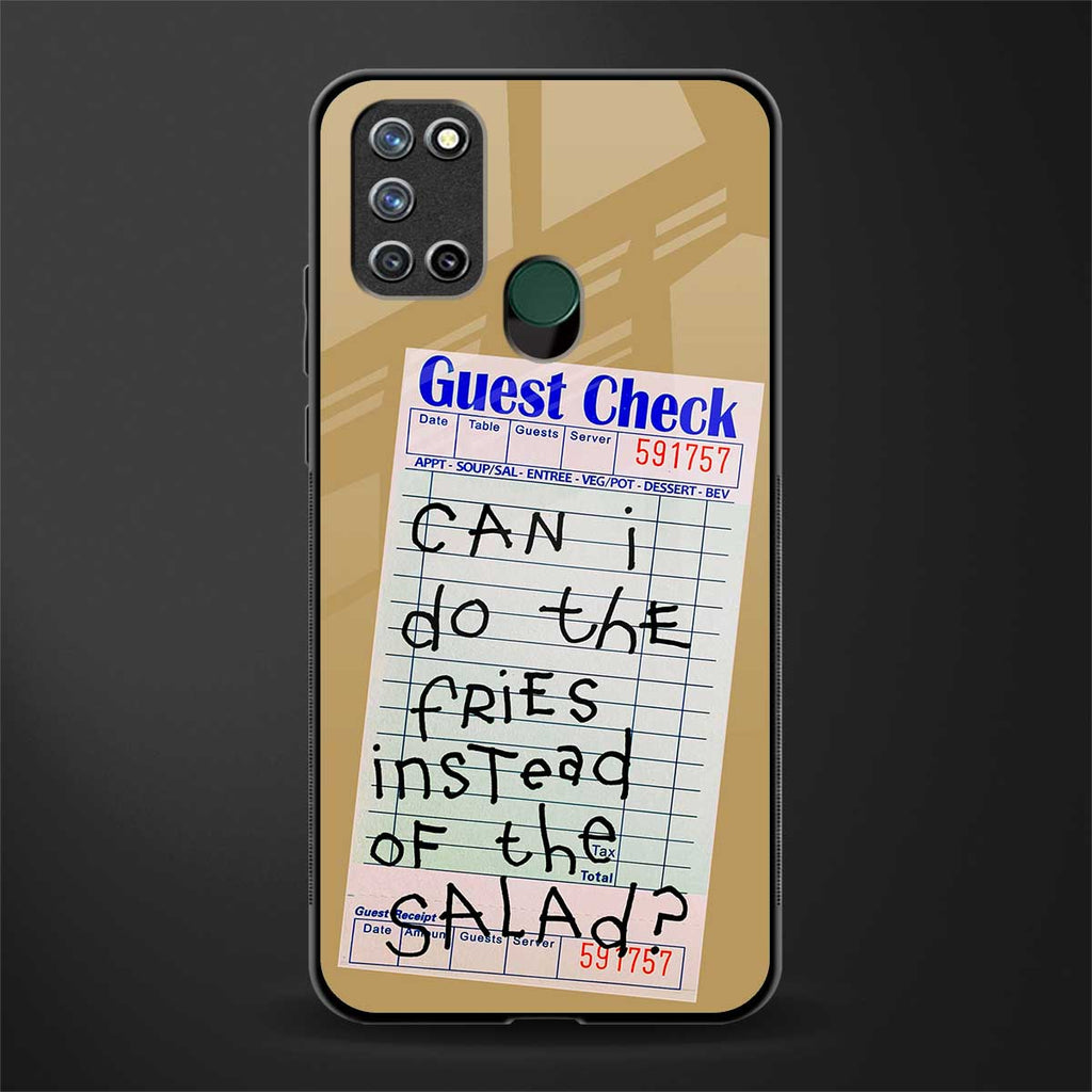 fries over salad glass case for realme 7i image