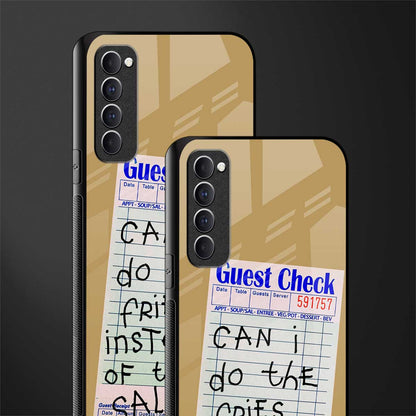 fries over salad glass case for oppo reno 4 pro image-2