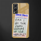 fries over salad glass case for vivo v21e 5g image