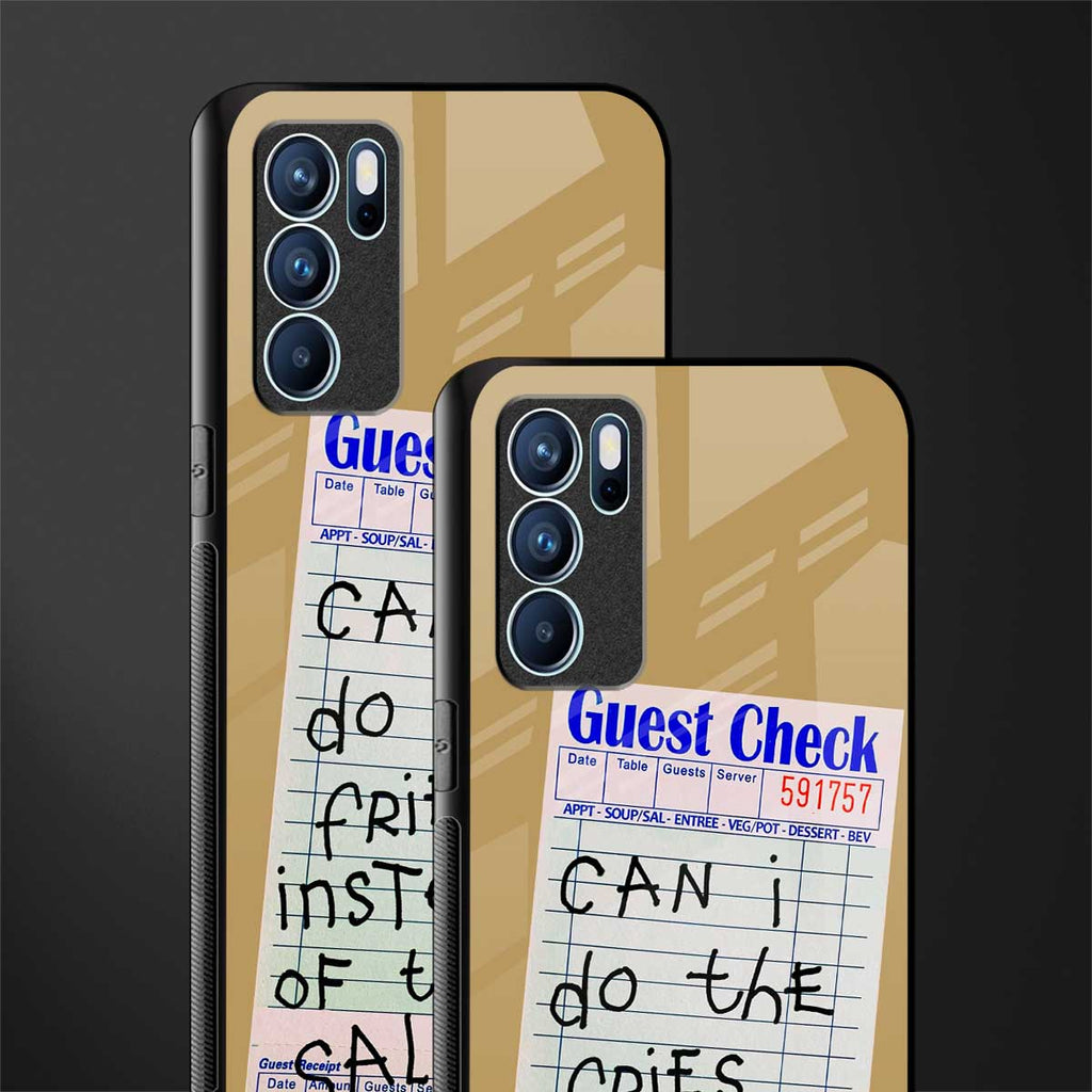 fries over salad glass case for oppo reno6 pro 5g image-2