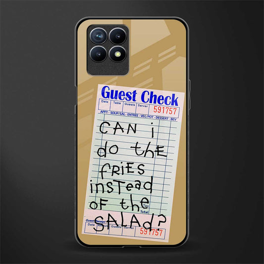 fries over salad glass case for realme 8i image