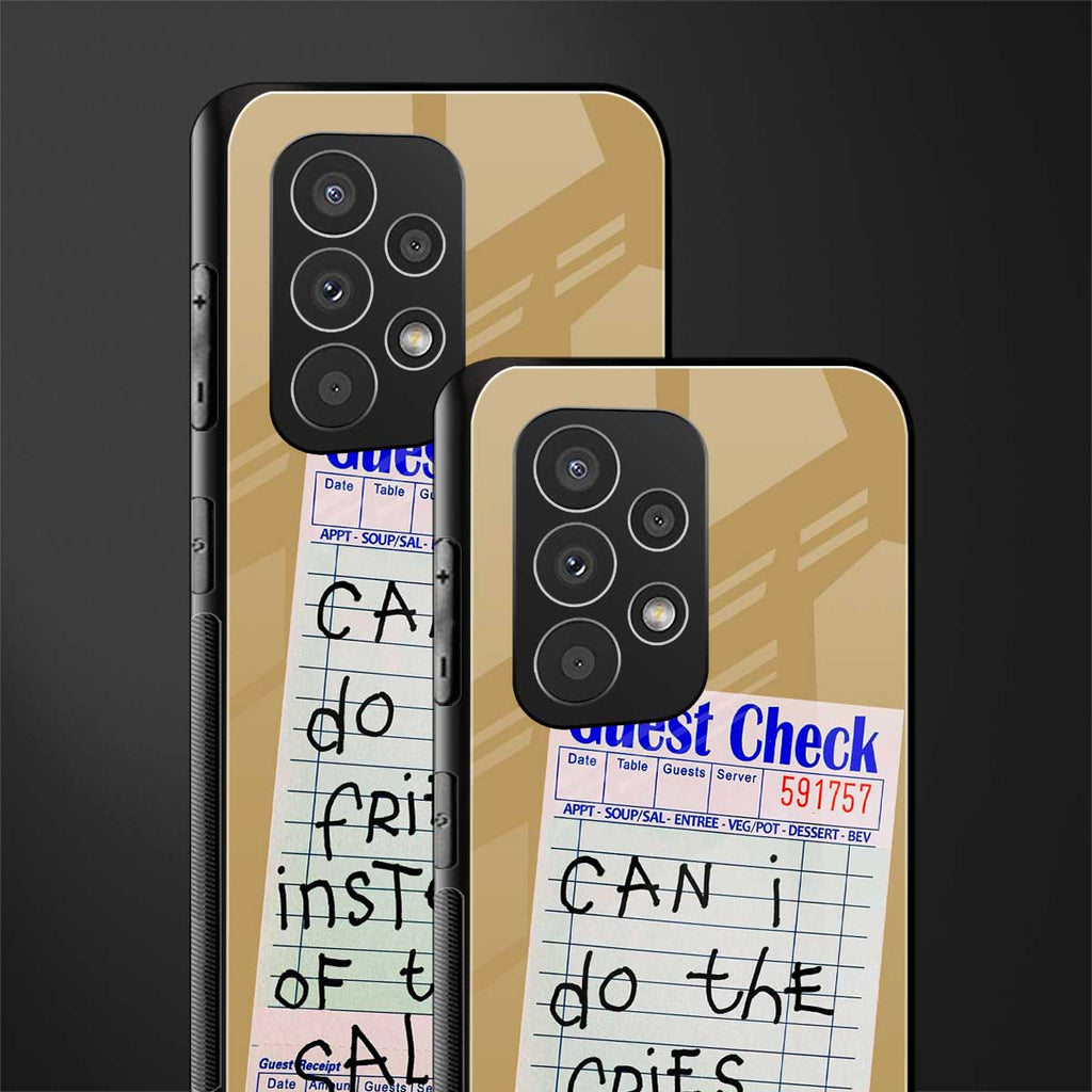 fries over salad back phone cover | glass case for samsung galaxy a23