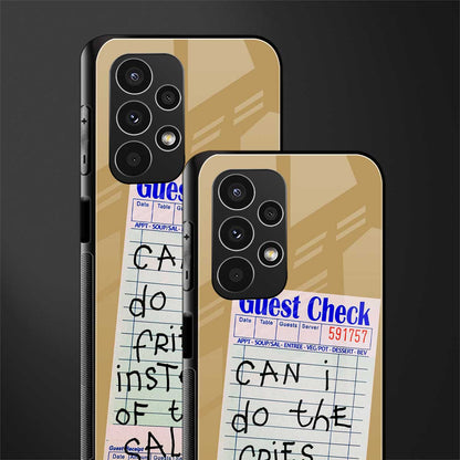 fries over salad back phone cover | glass case for samsung galaxy a13 4g