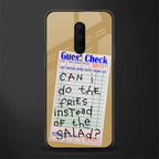 fries over salad glass case for oneplus 7 pro image