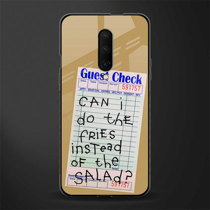 fries over salad glass case for oneplus 7 pro image