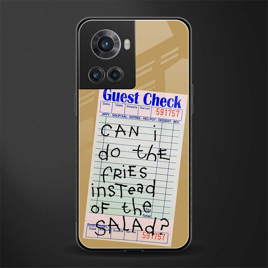 fries over salad back phone cover | glass case for oneplus 10r 5g