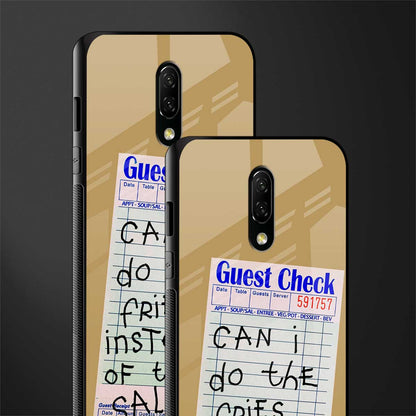 fries over salad glass case for oneplus 7 image-2