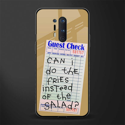 fries over salad glass case for oneplus 8 pro image