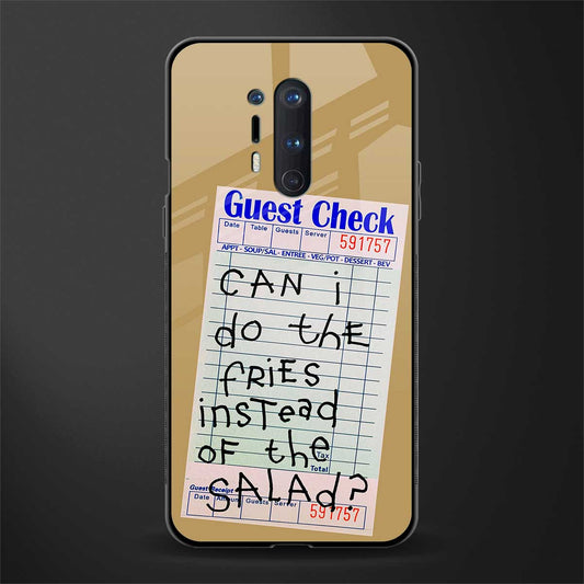 fries over salad glass case for oneplus 8 pro image
