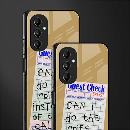fries over salad back phone cover | glass case for samsung galaxy a14 5g
