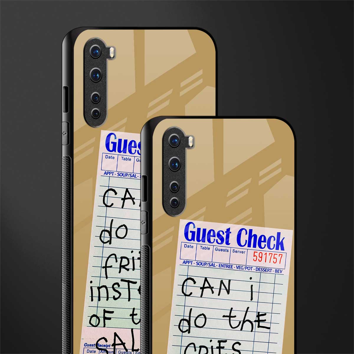 fries over salad glass case for oneplus nord ac2001 image-2