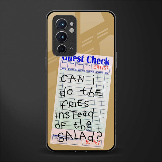 fries over salad glass case for oneplus 9rt image