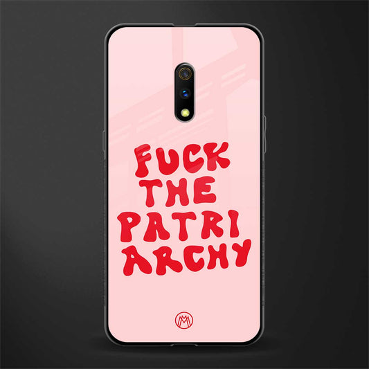 fuck the patriarchy glass case for oppo k3 image