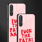 fuck the patriarchy glass case for oppo reno 3 pro image-2