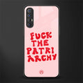 fuck the patriarchy glass case for oppo reno 3 pro image