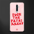 fuck the patriarchy glass case for oppo reno 2f image