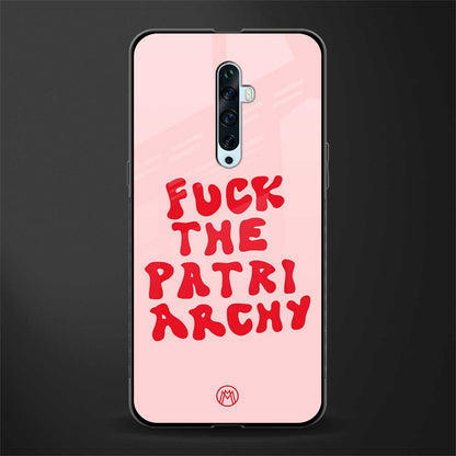 fuck the patriarchy glass case for oppo reno 2f image