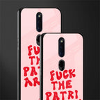 fuck the patriarchy glass case for oppo f11 pro image-2