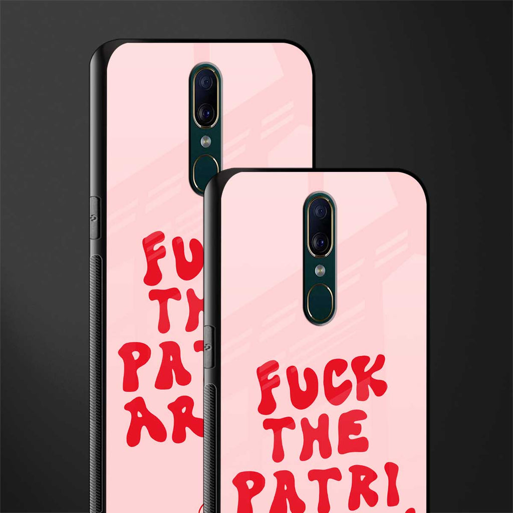 fuck the patriarchy glass case for oppo a9 image-2