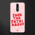 fuck the patriarchy glass case for oppo f11 image