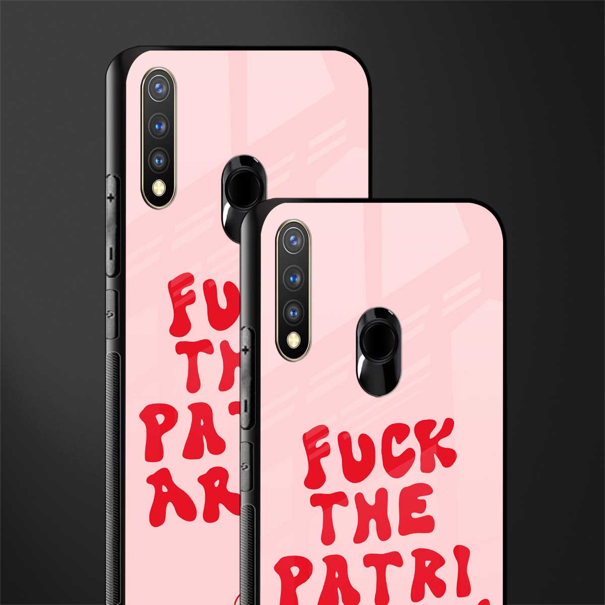 fuck the patriarchy glass case for vivo u20 image-2