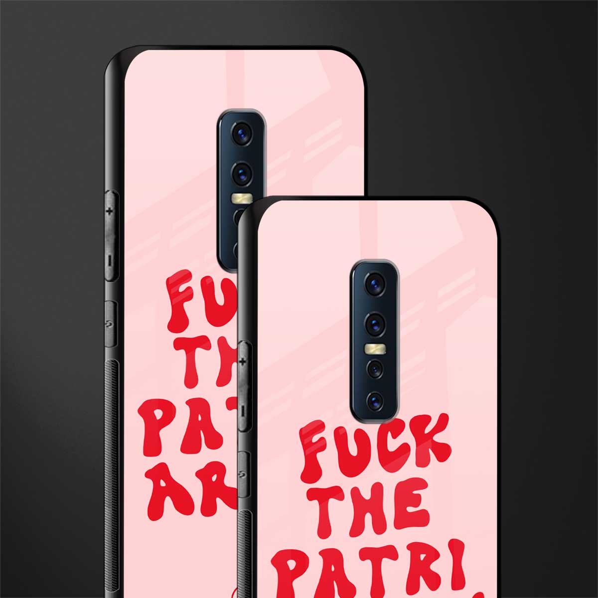 fuck the patriarchy glass case for vivo v17 pro image-2