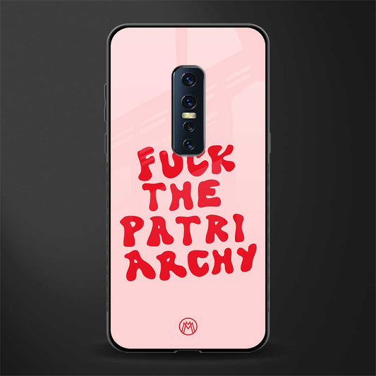 fuck the patriarchy glass case for vivo v17 pro image