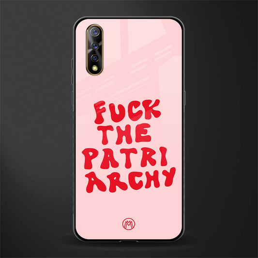 fuck the patriarchy glass case for vivo s1 image