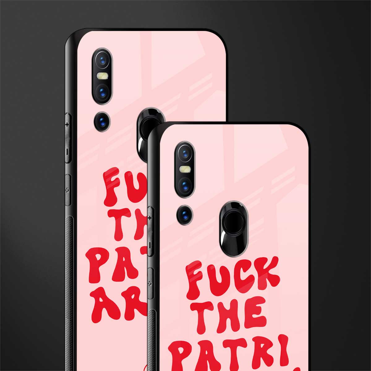 fuck the patriarchy glass case for vivo v15 image-2