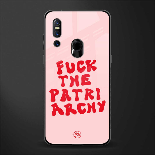 fuck the patriarchy glass case for vivo v15 image