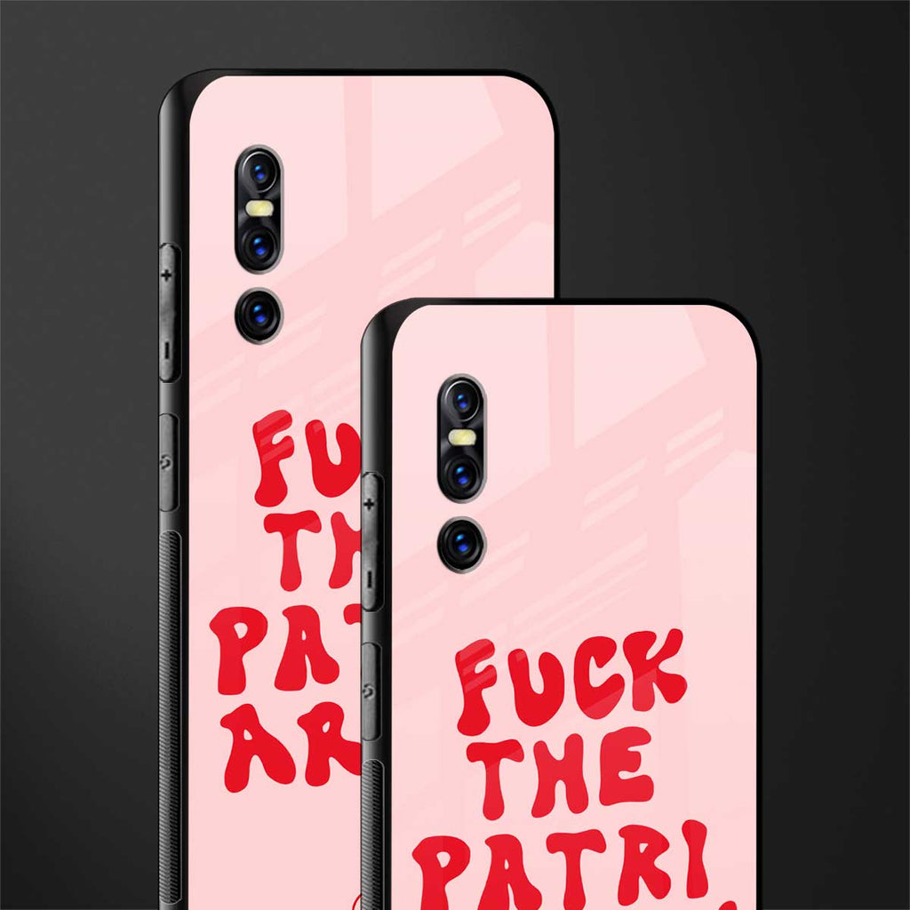 fuck the patriarchy glass case for vivo v15 pro image-2