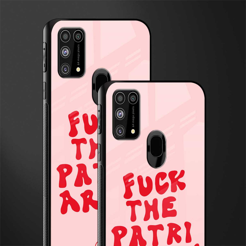 fuck the patriarchy glass case for samsung galaxy m31 image-2