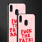 fuck the patriarchy glass case for samsung galaxy m10s image-2