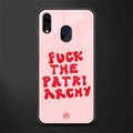 fuck the patriarchy glass case for samsung galaxy m10s image